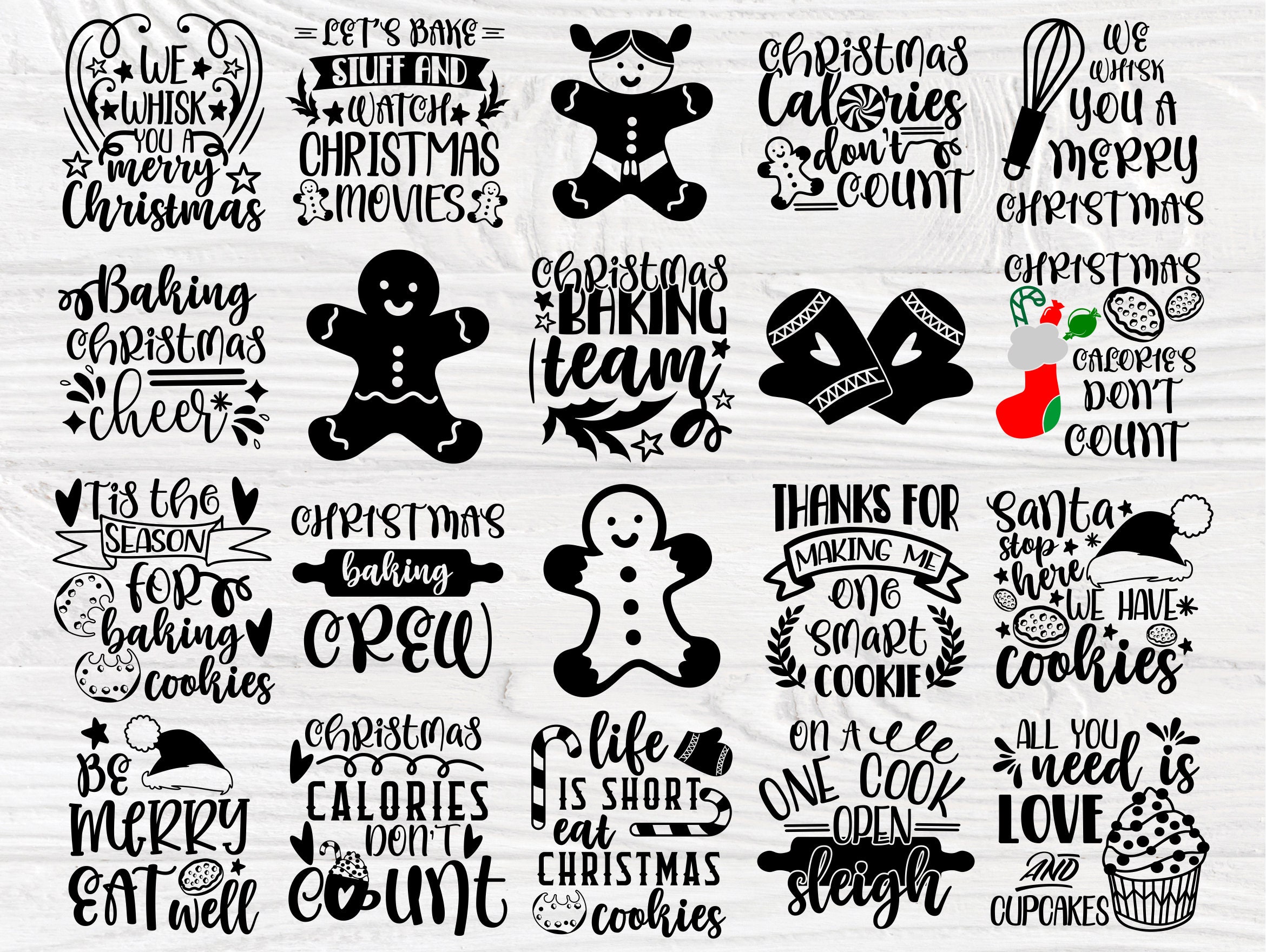 Pot Holder SVG Bundle Christmas Cookies Kitchen Etsy UK