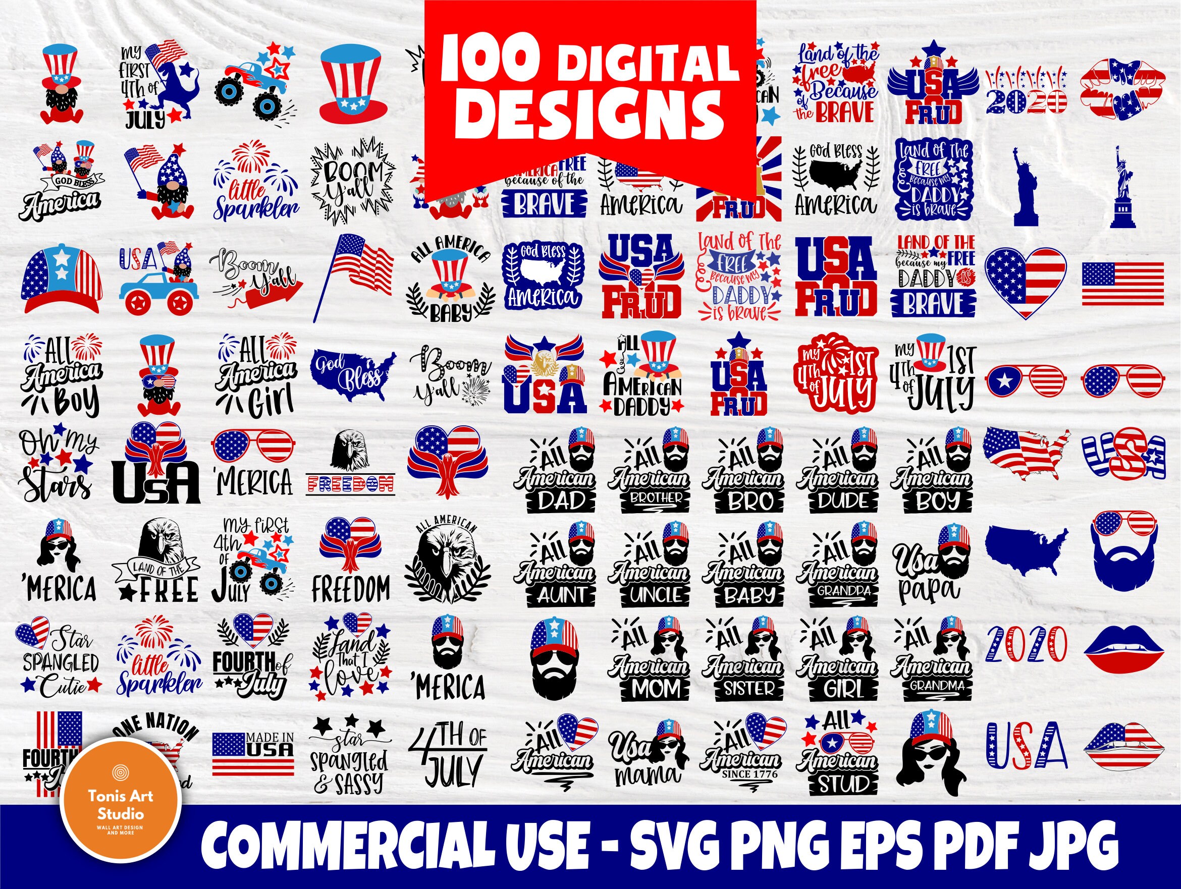 4th Of July Svg Bundle Patriotic Svg Usa Shirts