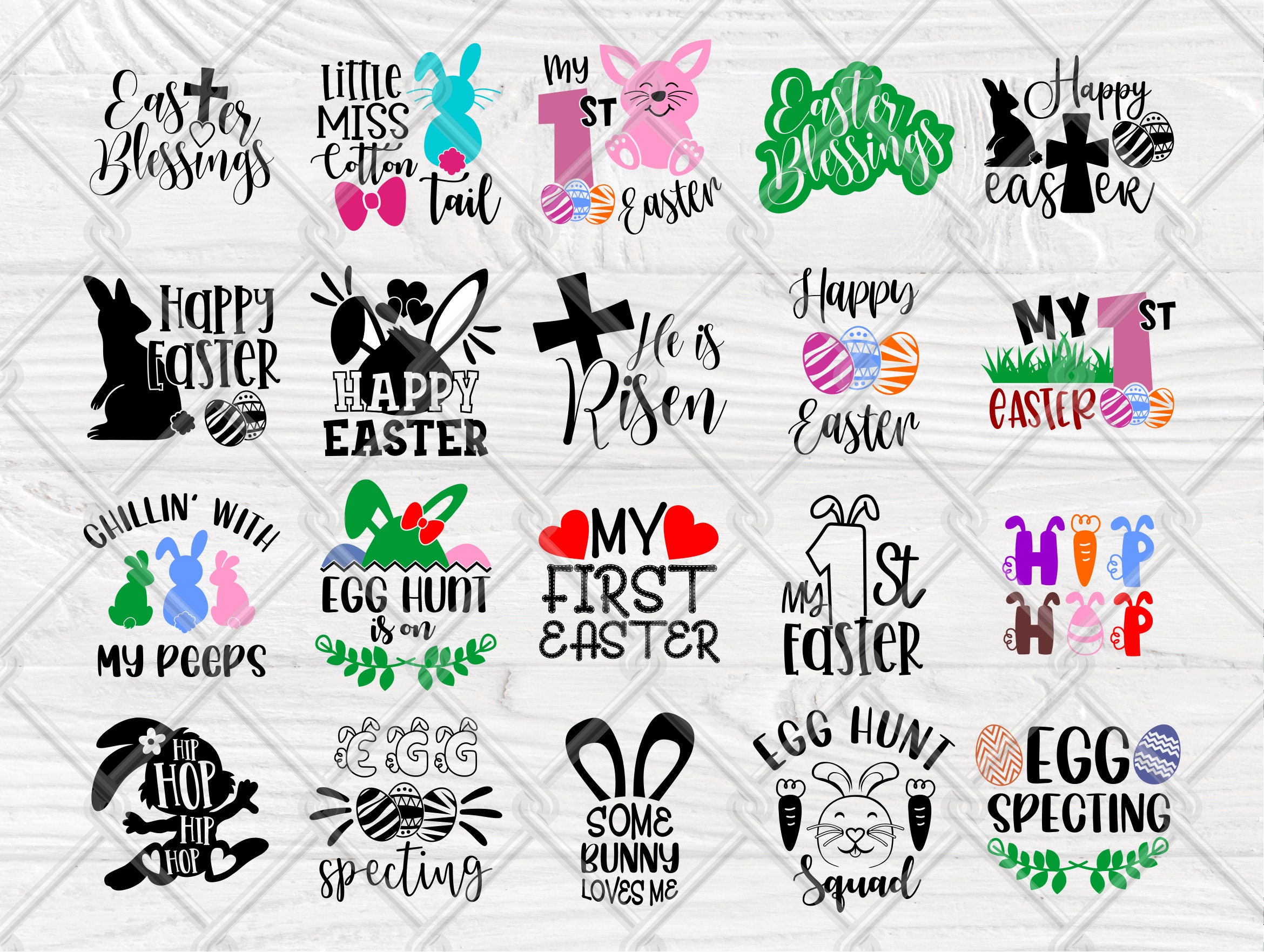 Download Easter SVG Bundle 60 Funny Quotes Svg Png | Etsy