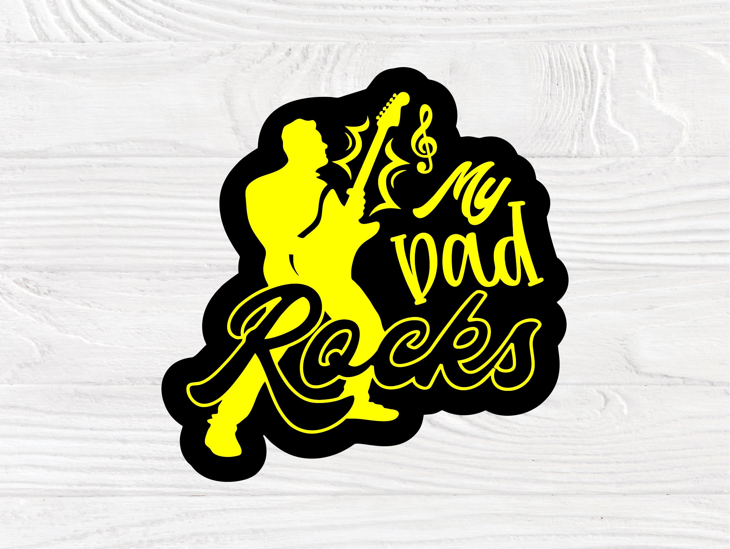 Download My Dad Rocks SVG, Guitar Svg, Fathers Day Svg File