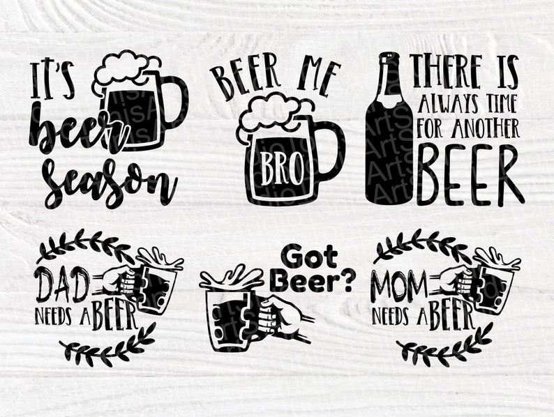Download Beer SVG Bundle Craft Beer Svg Alcohol Cut Files | Etsy