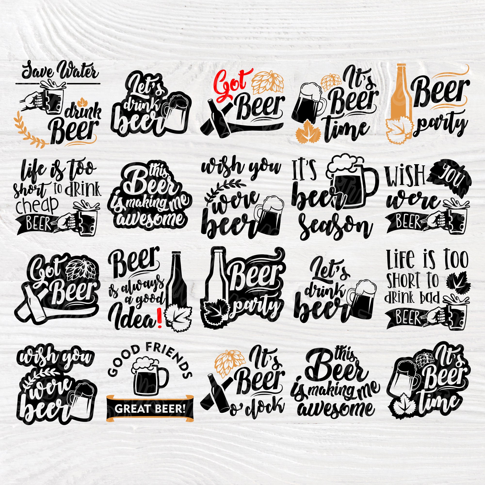 Download Beer SVG | Beer bundle SVG | Beer silhouette | Beers svg ...