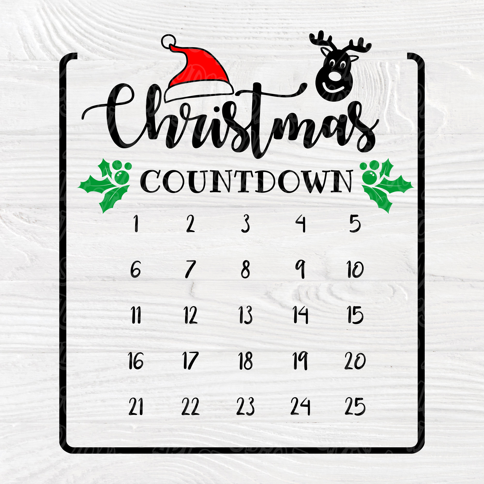 Download Christmas countdown SVG | Christmas svg | Christmas advent ...