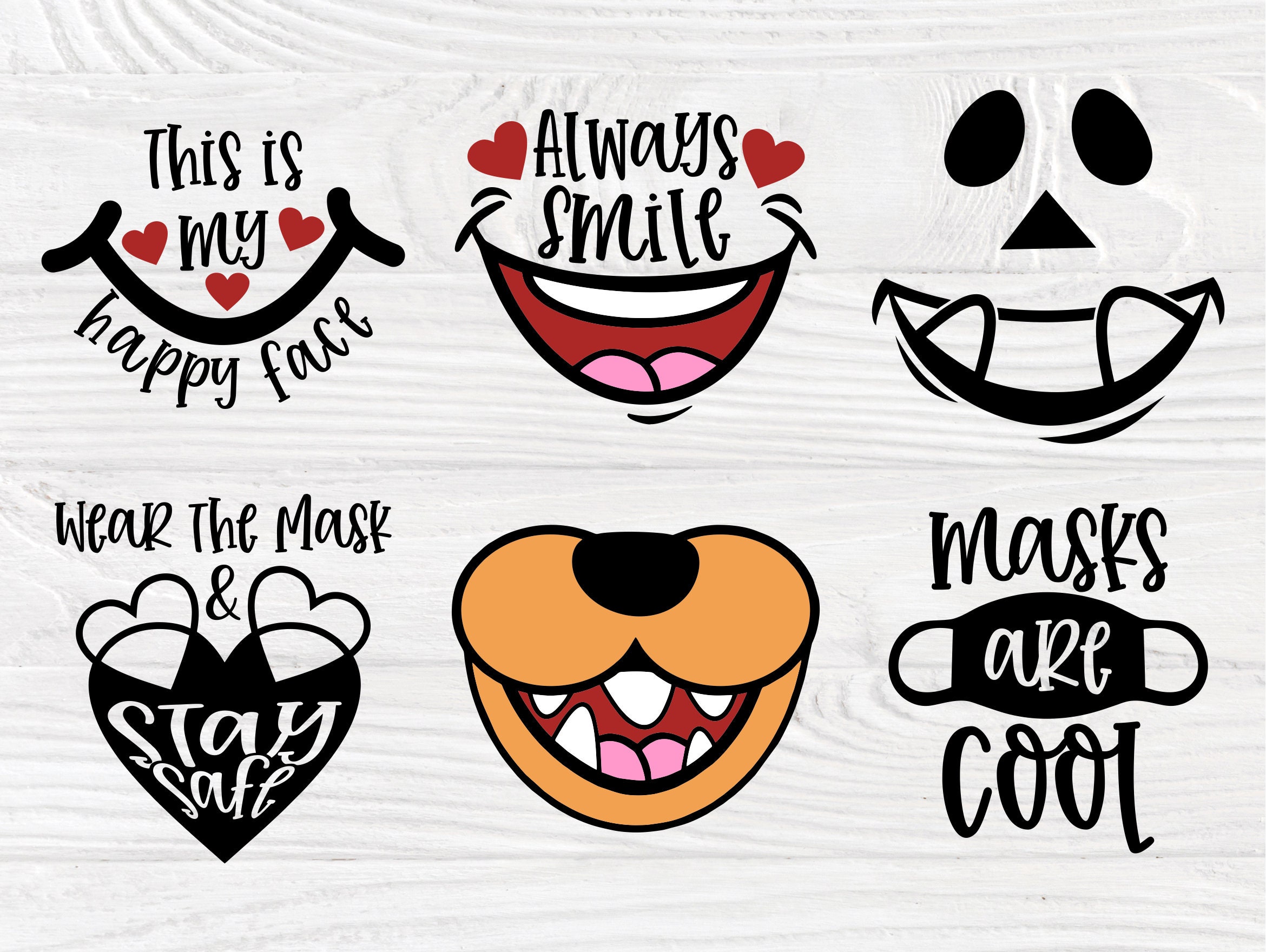 Download Kids Face Masks SVG Bundle, Svg Quotes, Cut Files