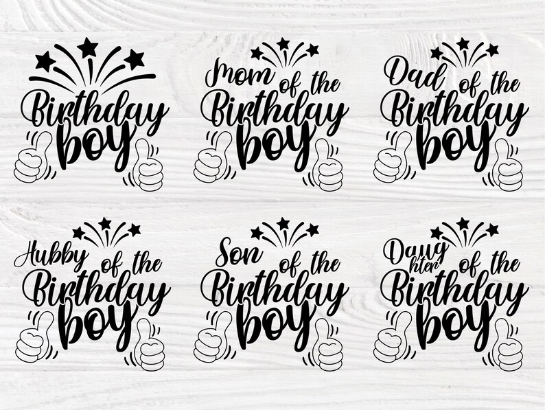 Free Free 177 Birthday Boy Family Svg SVG PNG EPS DXF File