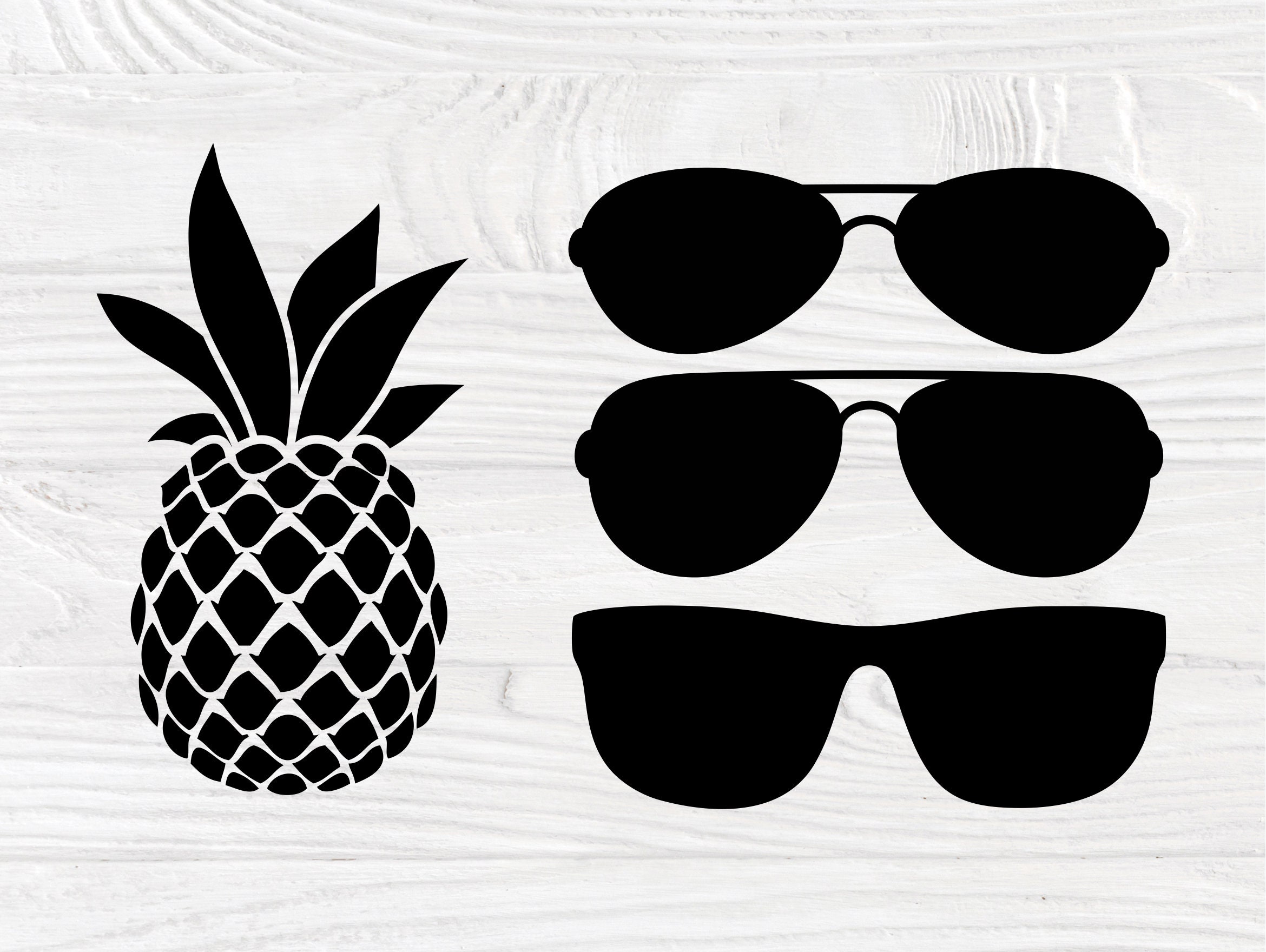 Summer Clipart, Beach Svg, Sunglasses, Palm Tree