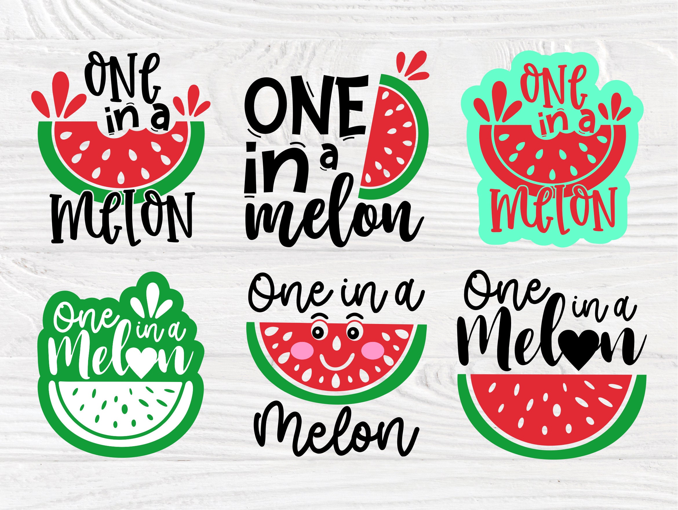 Download One in a Melon SVG Bundle, Watermelon, Summer Svg