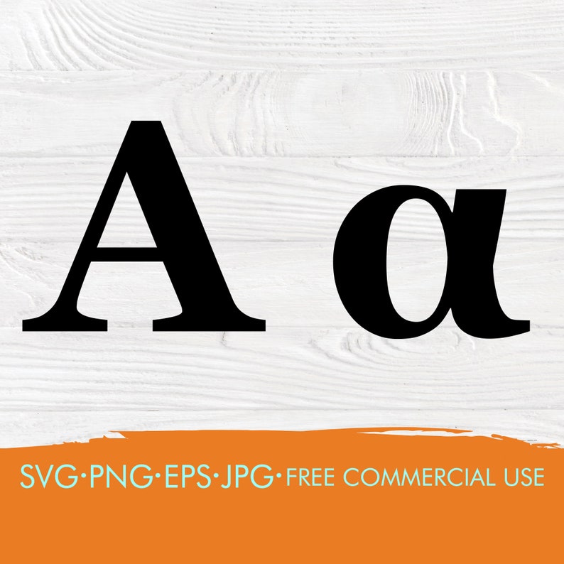 Download Greek font SVG Greek alphabet svg Greek letters svg | Etsy