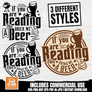 Se stai leggendo, Bring me a Beer Svg, Dad Bbq Svg, Grilling Svg, Grillfather Svg, citazioni sul barbecue, file di taglio, Cricut, silhouette