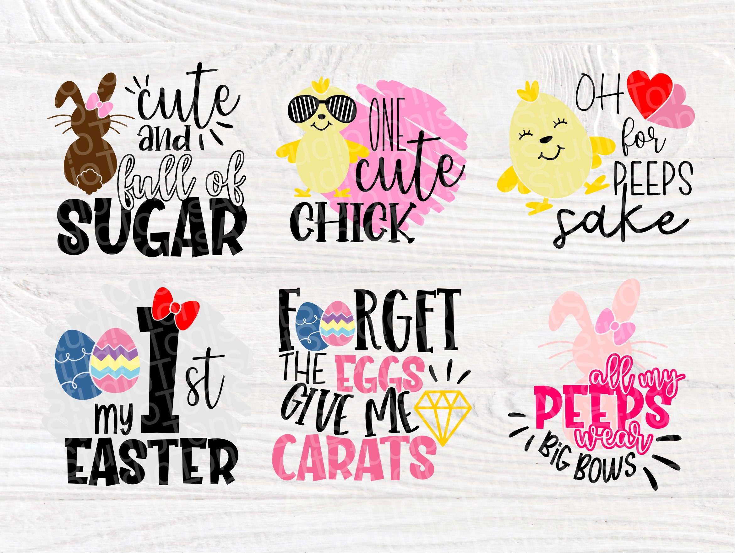 Happy Easter SVG Cut Files | Easter Svg Bundle | 20 Shirt Designs