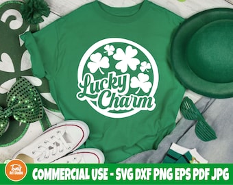Lucky charm SVG PNG, St Patricks day svg cut file