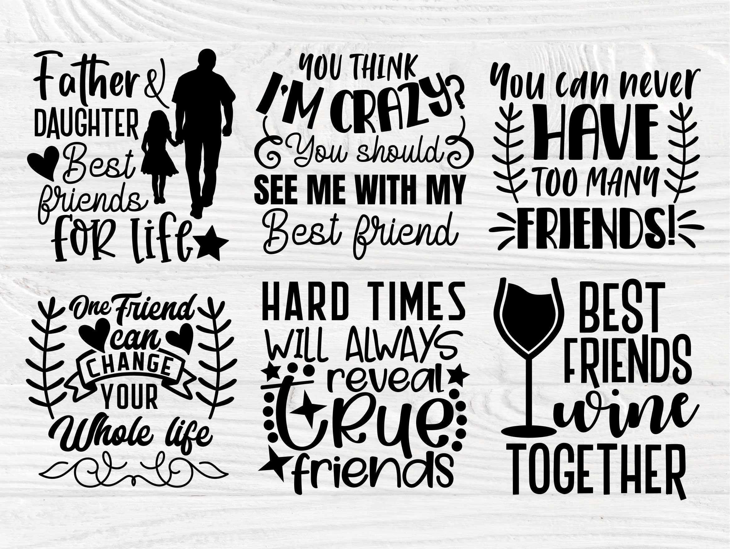 Download Best Friends Svg Bundle Friendship Svg Designs