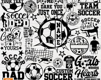 Soccer Svg Bundle, Soccer Family Svg, Png, 108 T-Shirt Designs