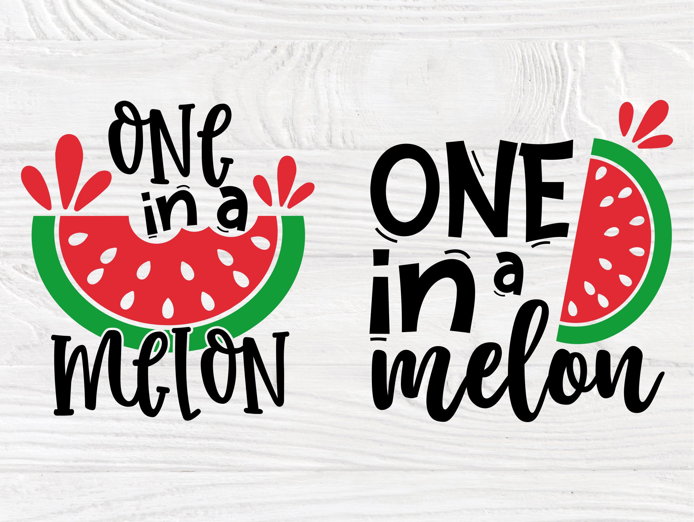 Download One in a Melon SVG Bundle, Watermelon, Summer Svg