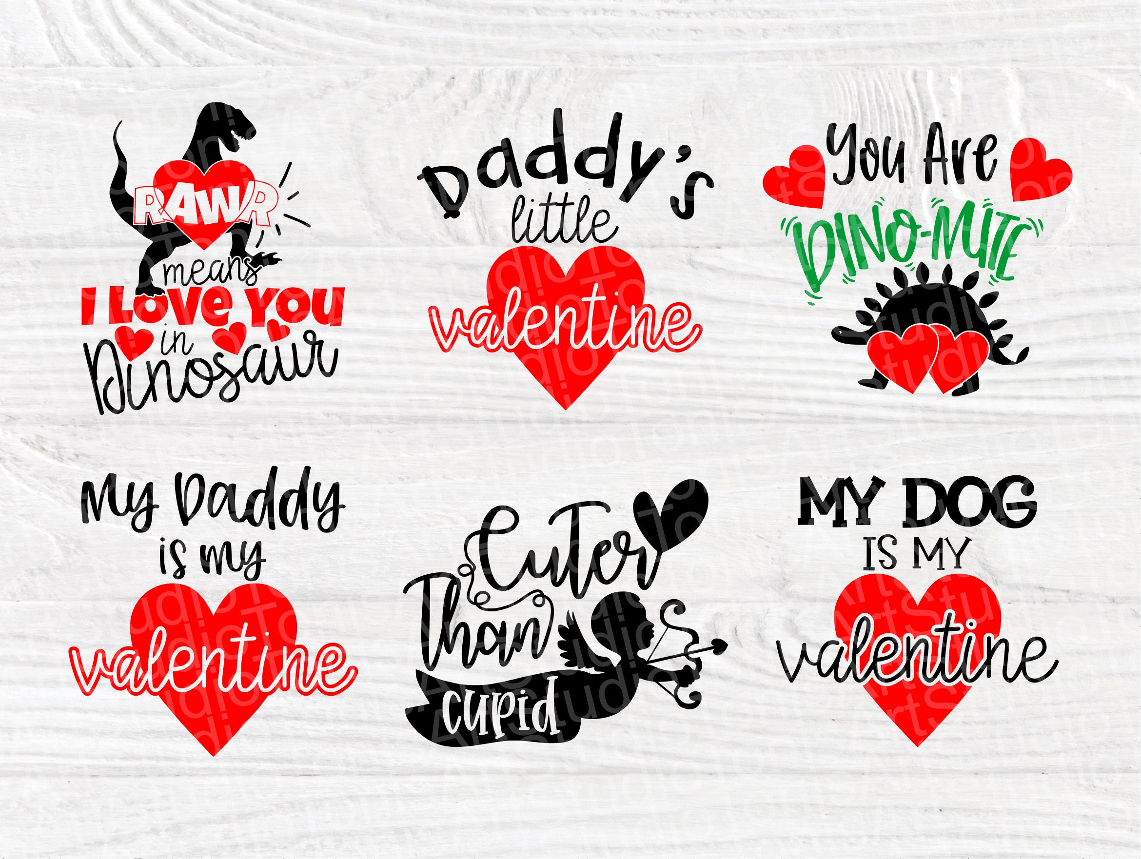 Download Kids Valentine's SVG Bundle | Valentines Svg | Dinosaur ...
