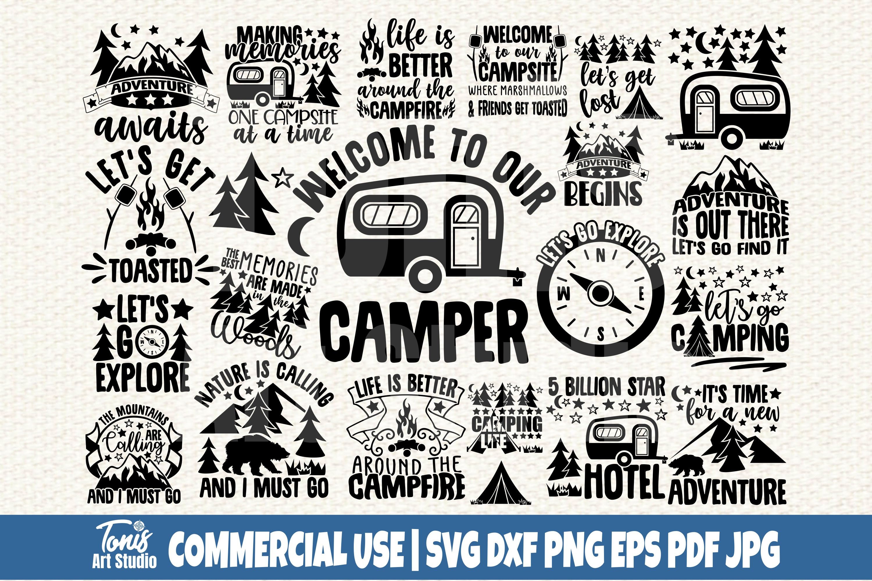 Download Camping Svg Bundle Svg Cut Files Commercial Use