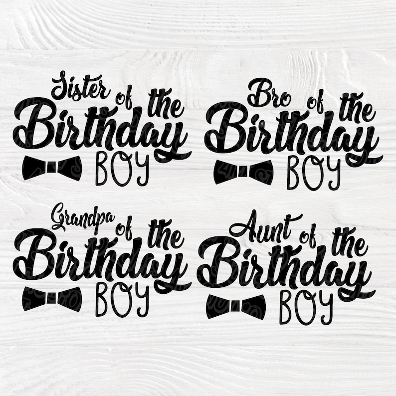 Download Birthday Boy SVG Family Shirts Svg Cut Files | Etsy