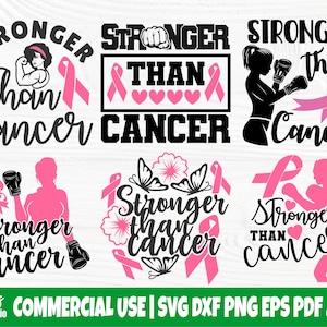 Más fuerte que el paquete SVG del cáncer, Cáncer SVG, Png