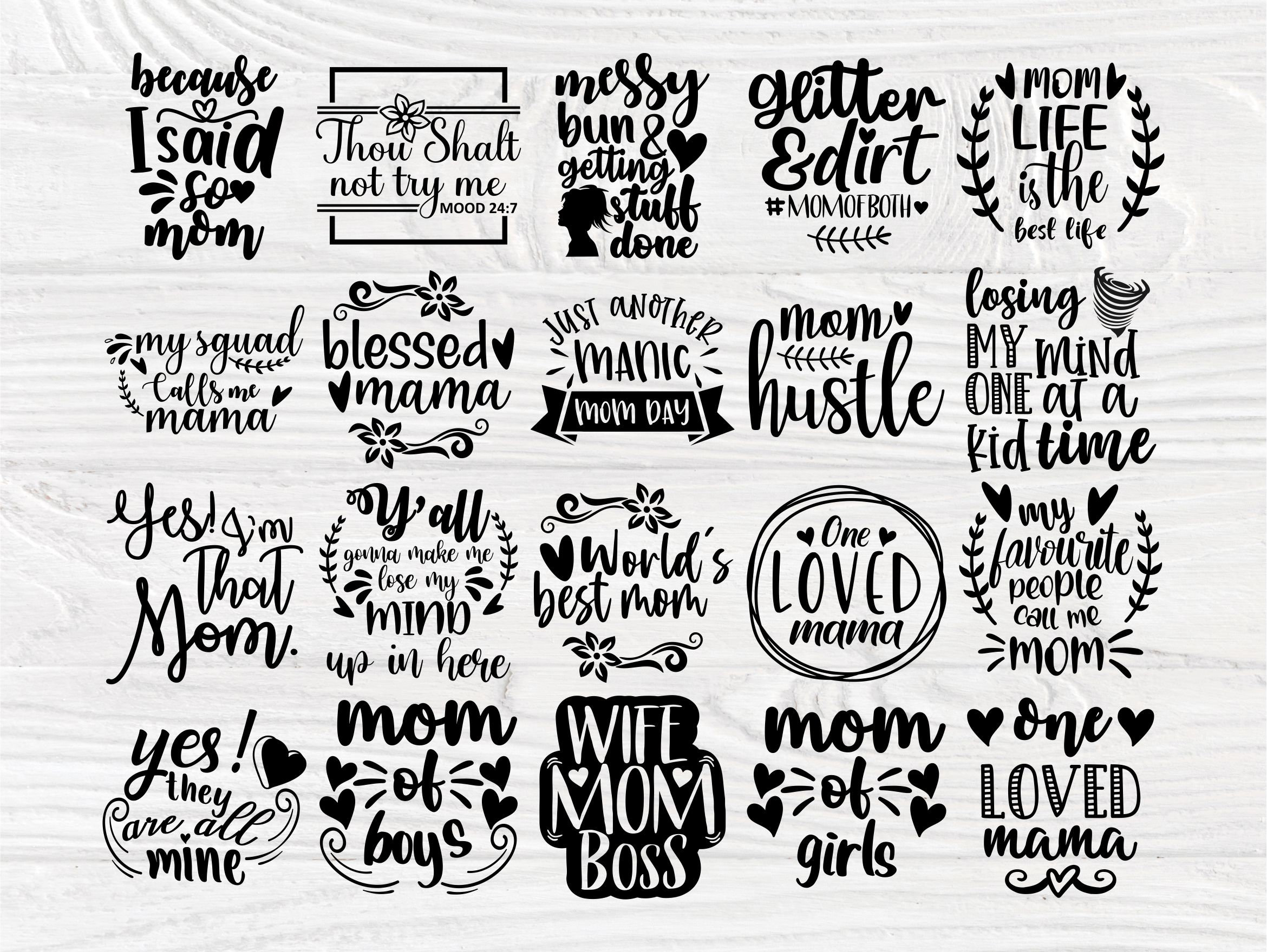 Mom Life SVG Bundle Mothers Day Cricut Svg Files - Etsy