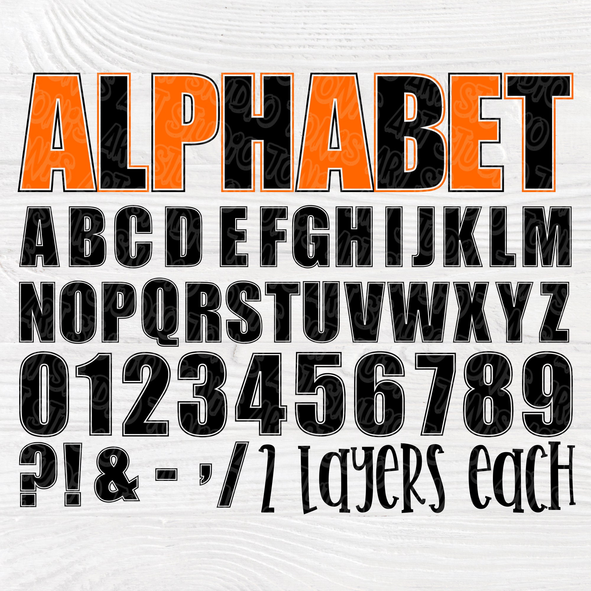 Download Full alphabet SVG | Cricut font svg | Letters numbers and ...