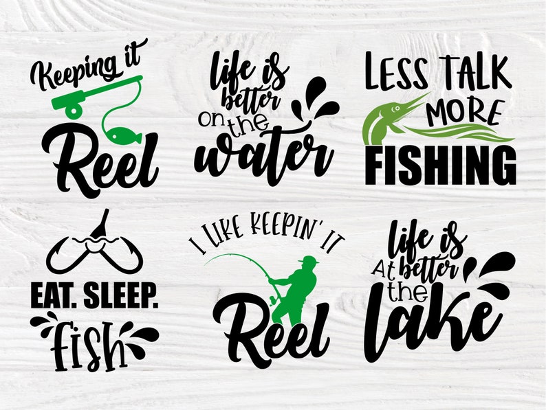 Download Fishing SVG Bundle Fisherman Shirt Bass Cut file | Etsy