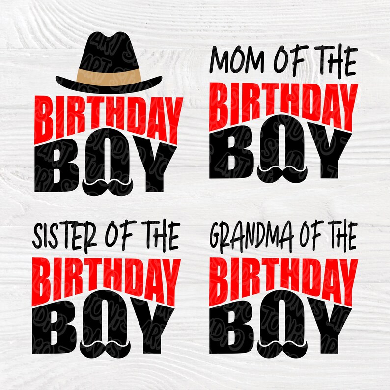 Download Birthday boy SVG Birthday boy family svg Mom and dad svg | Etsy