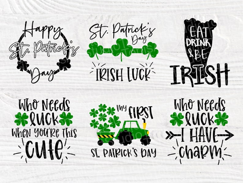 St Patrick's Day SVG Bundle Funny St Patrick's Signs | Etsy