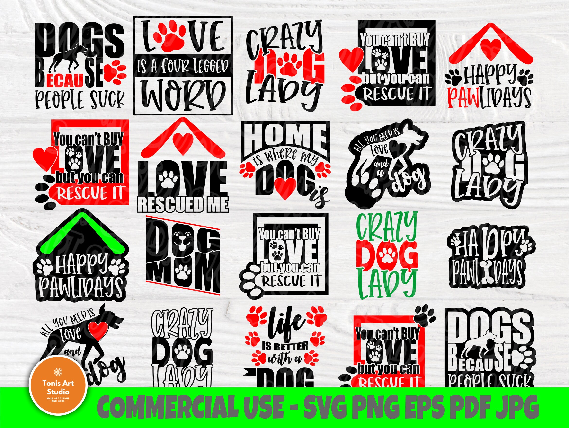 Download Dog SVG Bundle, Dog Signs, Paw Svg, Svg Files for Cricut