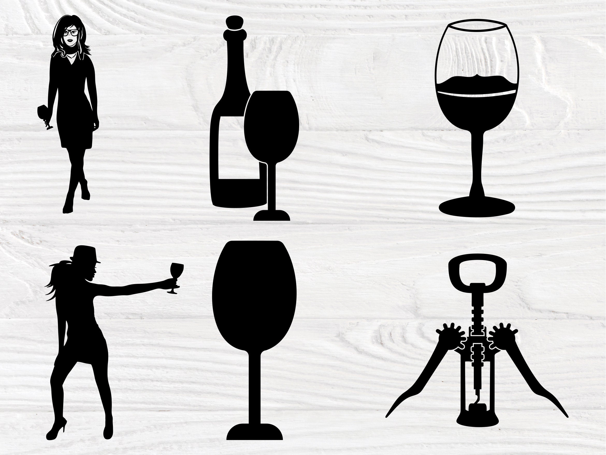 Download Wine Glass SVG Bundle, Woman Svg, Drinking Svg