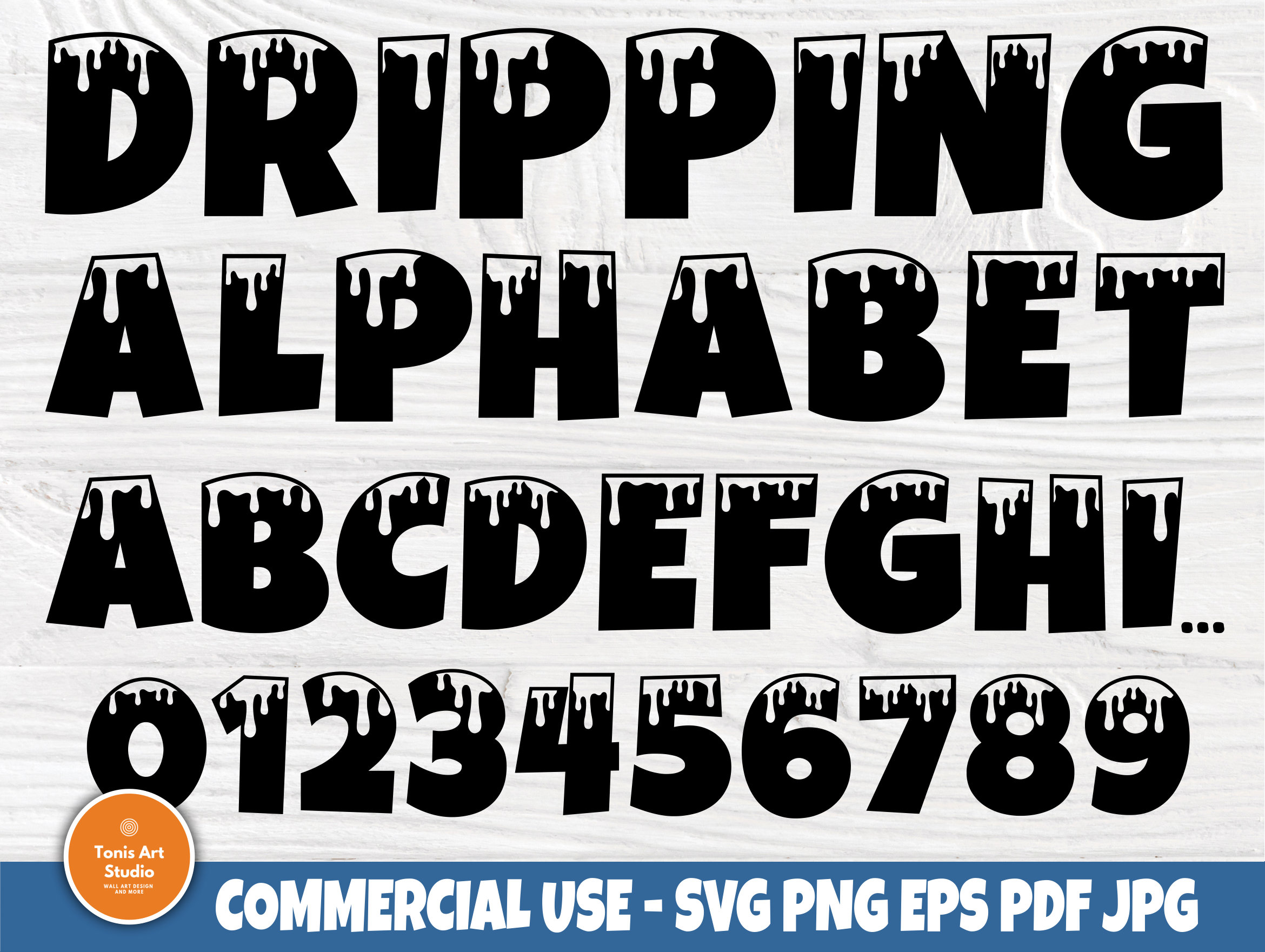 Download Dripping Font SVG | Dripping Alphabet | Dripping Cut Files ...