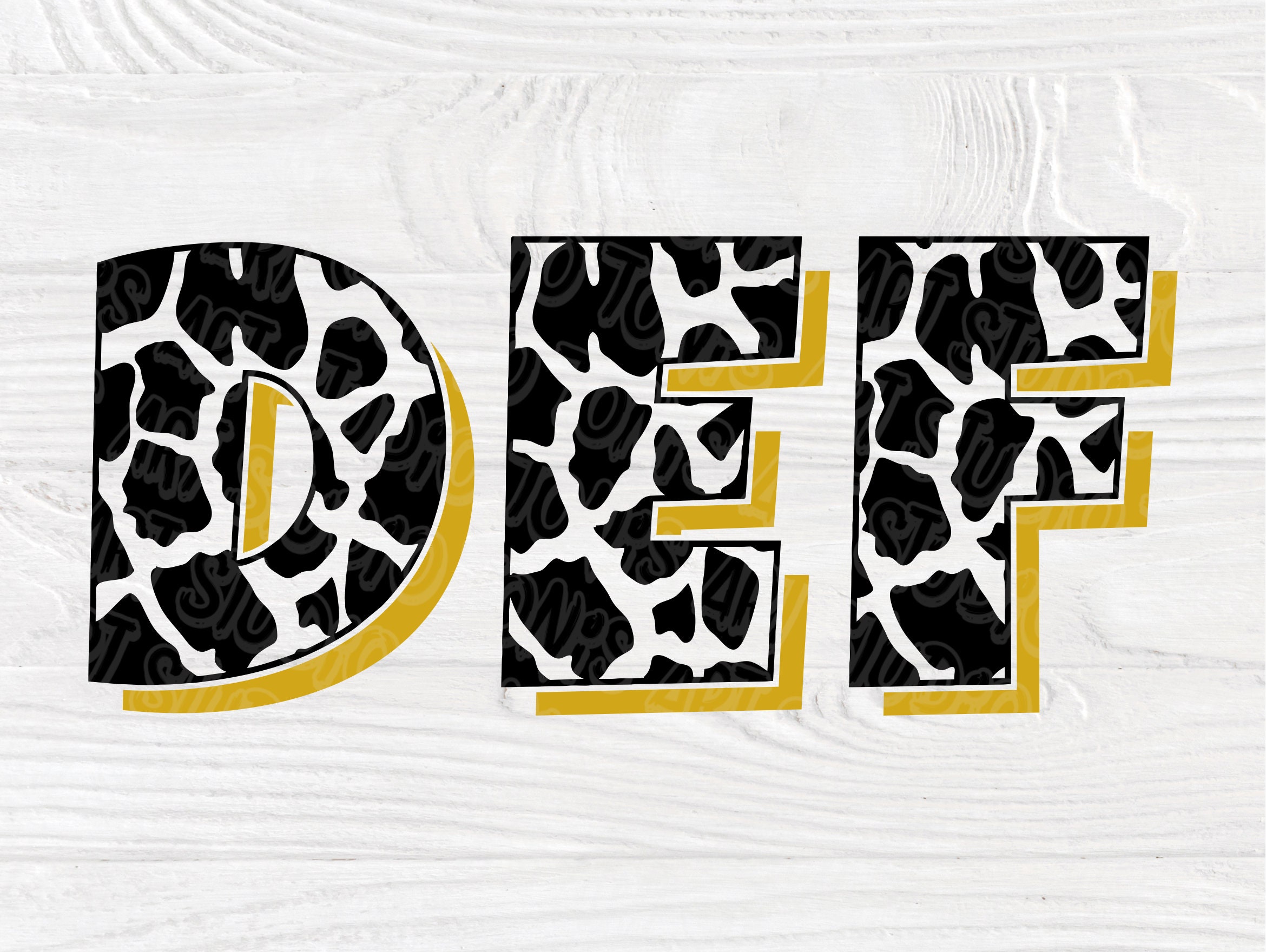 Leopard Font SVG, Leopard Alphabet, Cheetah Font
