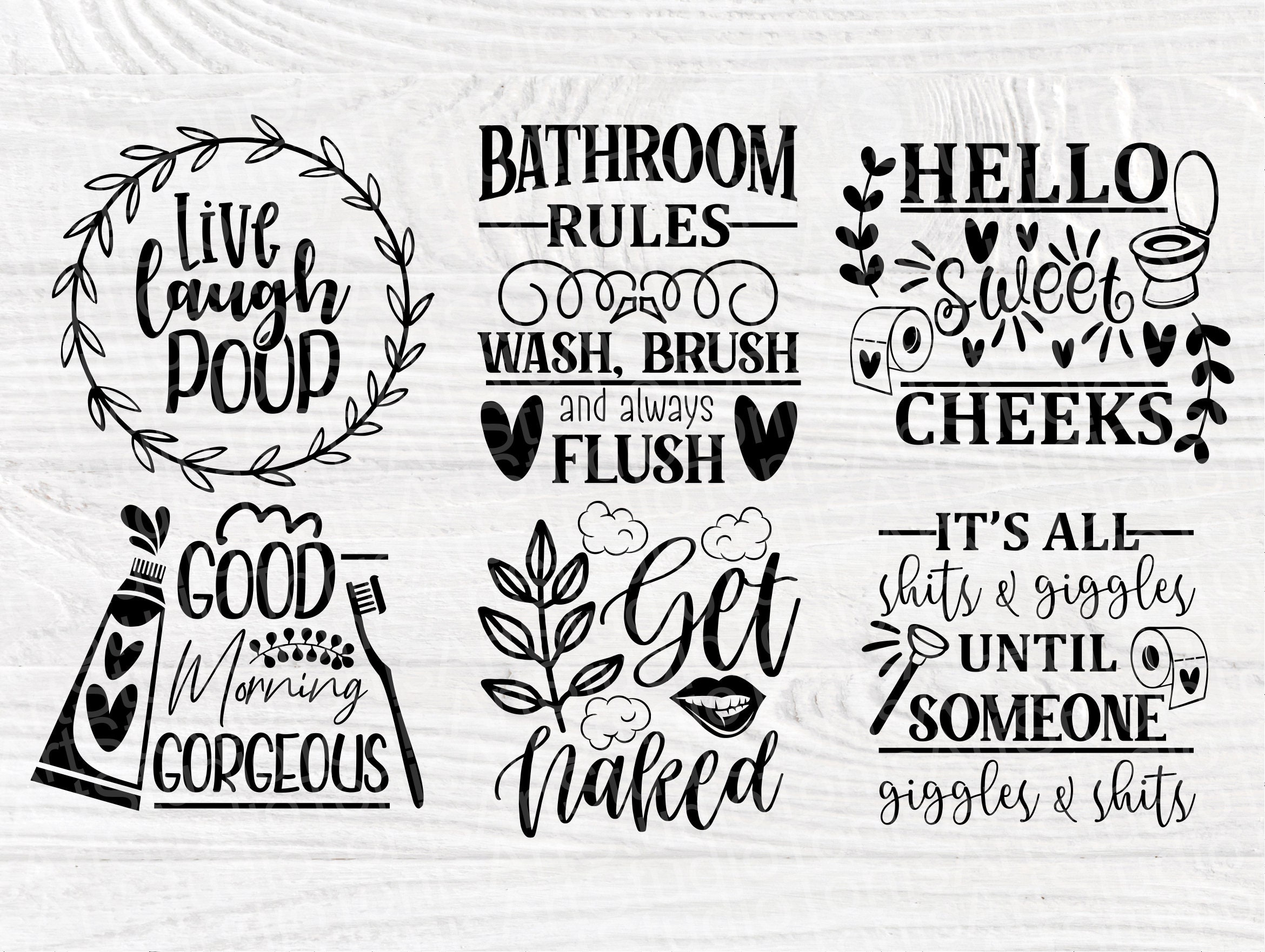 Download Bathroom SVG Bundle, Bathroom Signs, Svg Cut Files