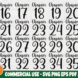 Kapitel 16-35 Geburtstag SVG, 20., 30., Hemden SVG