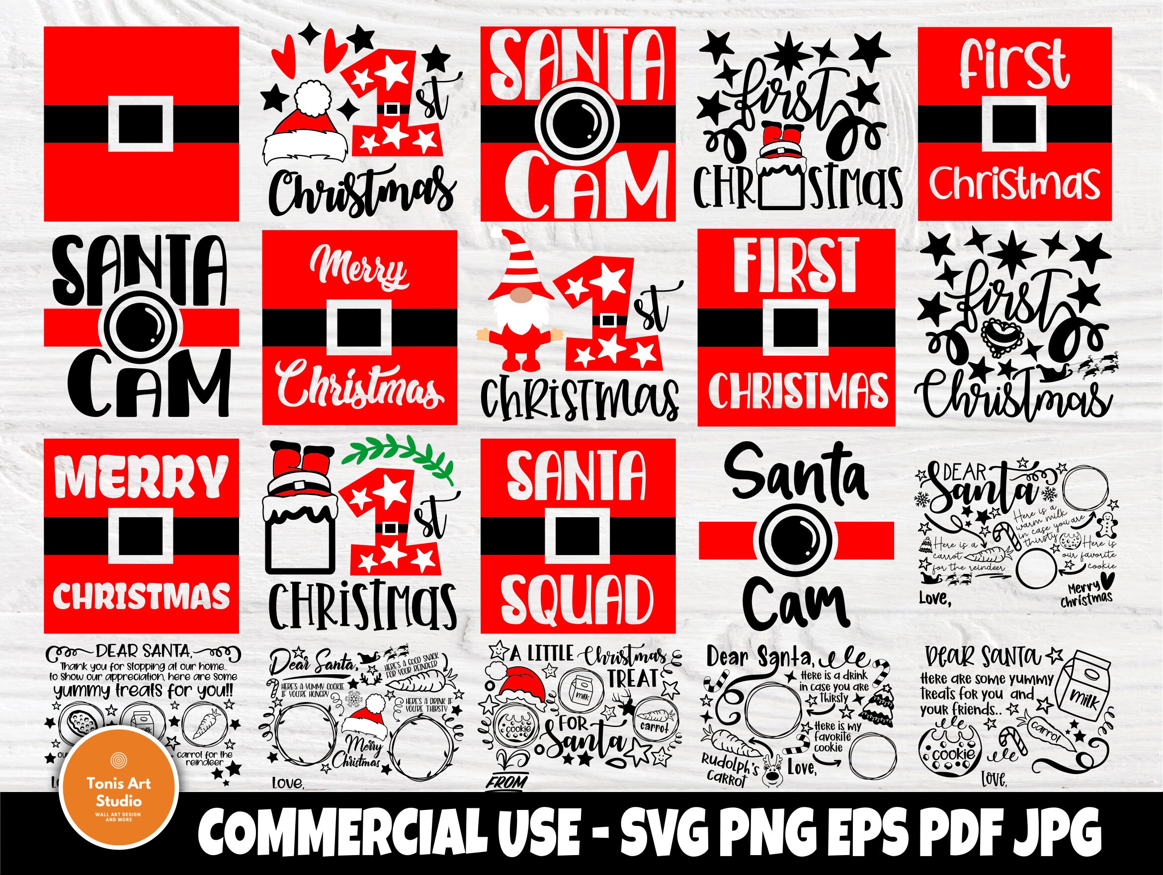 Download Christmas Svg Bundle Dear Santa Tray Svg Cut File