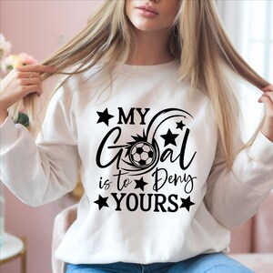 Eishockey-Torwart Tasche – Motiv 'My Goal Is To Deny Yours', 23x17x5 Cm, Canvas, Für Fans & Spieler