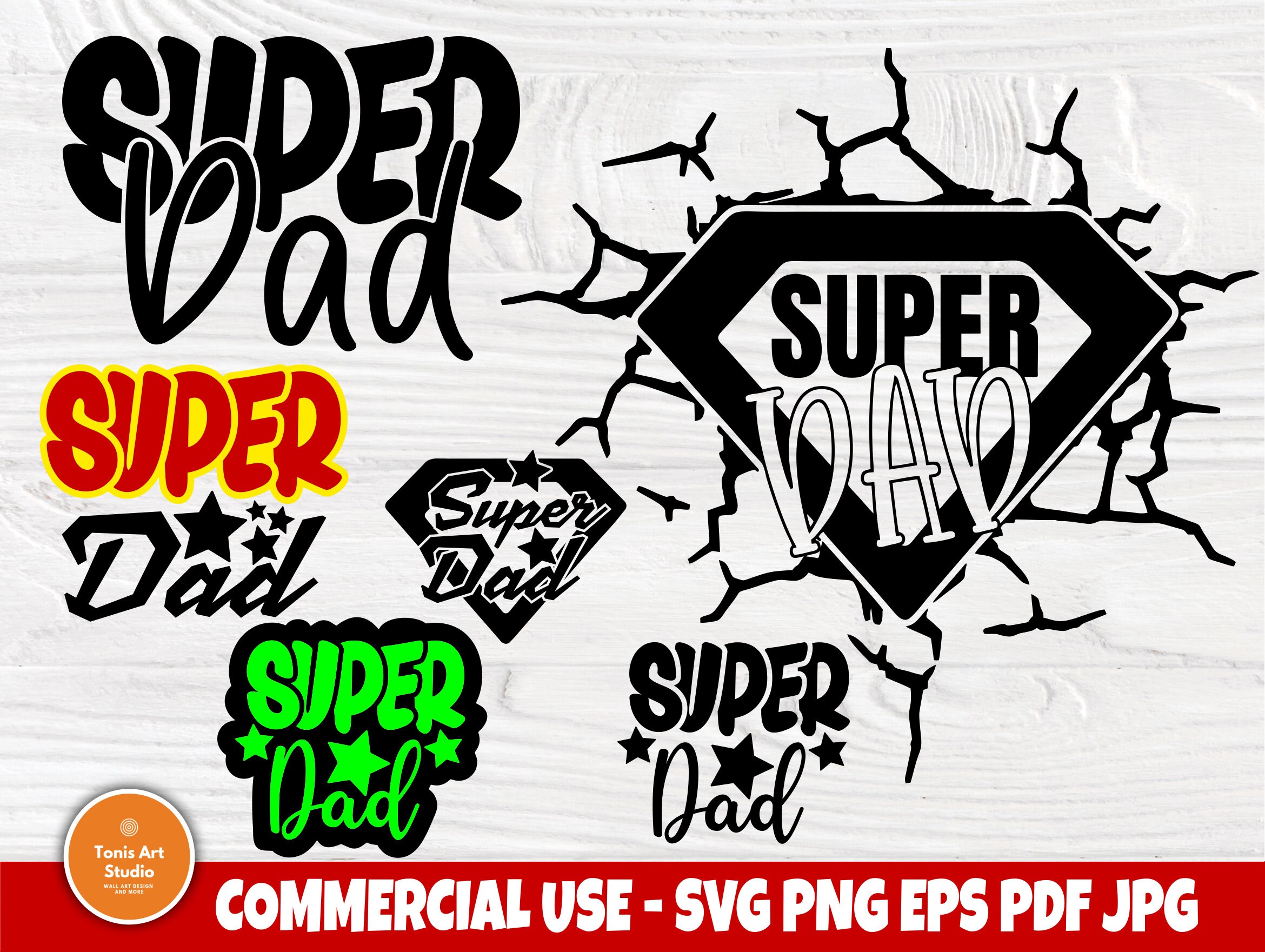 Download Super Dad SVG, Fathers Day Svg Cut File, Funny Dad