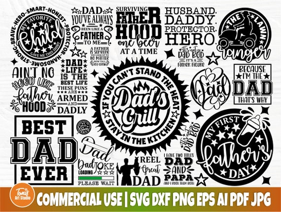 Father's day svg Daddy quote Father svg Daddy saying Svg Dxf Eps Ai Png Silhouette Cricut family svg Daddy Protector Hero svg