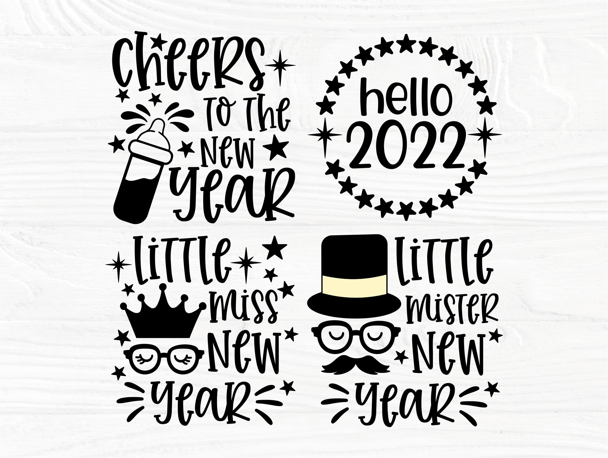 New Years svg Happy New Year 2022 SVG Glowforge Laser Cut File Cheers to 2020 SVG