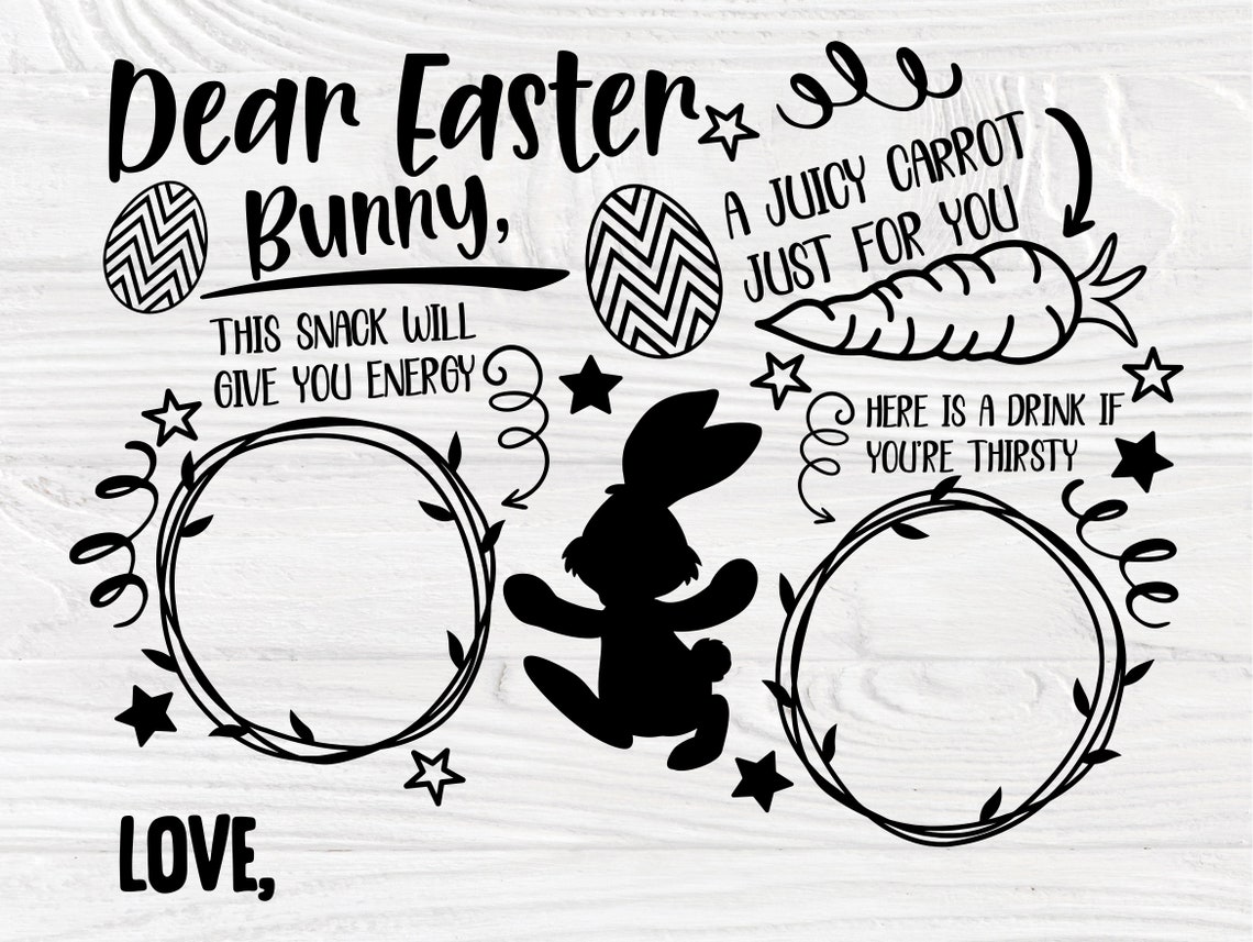 Download Easter Tray SVG Bundle Dear Easter Bunny Svg | Etsy
