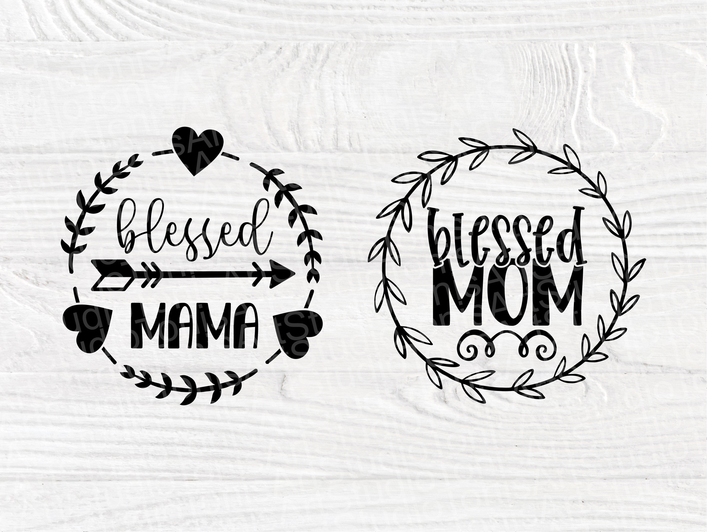 Download Blessed Mama SVG Bundle, Mom Quotes Svg Cut Files