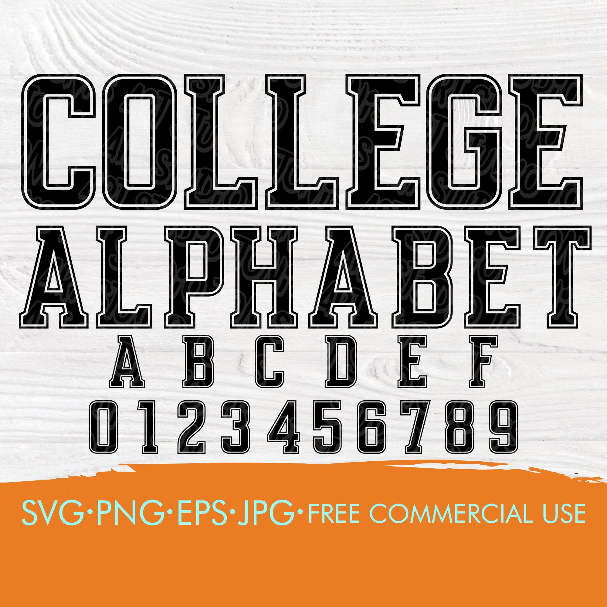 Varsity Font Svg College Font Svg Varsity Alphabet Svg Svg Cut