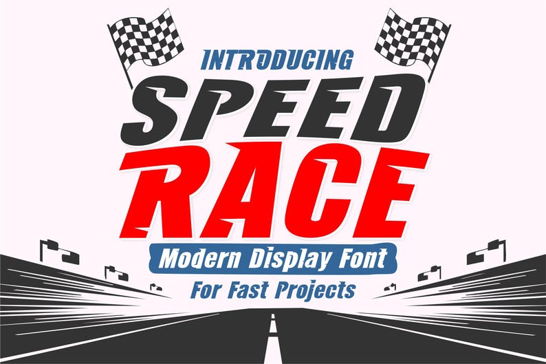 Images Of Fast Lane Lettering Speed Race Font, Racing Alphabet, Bold Letters, OTF, TTF, SVG, Display ...