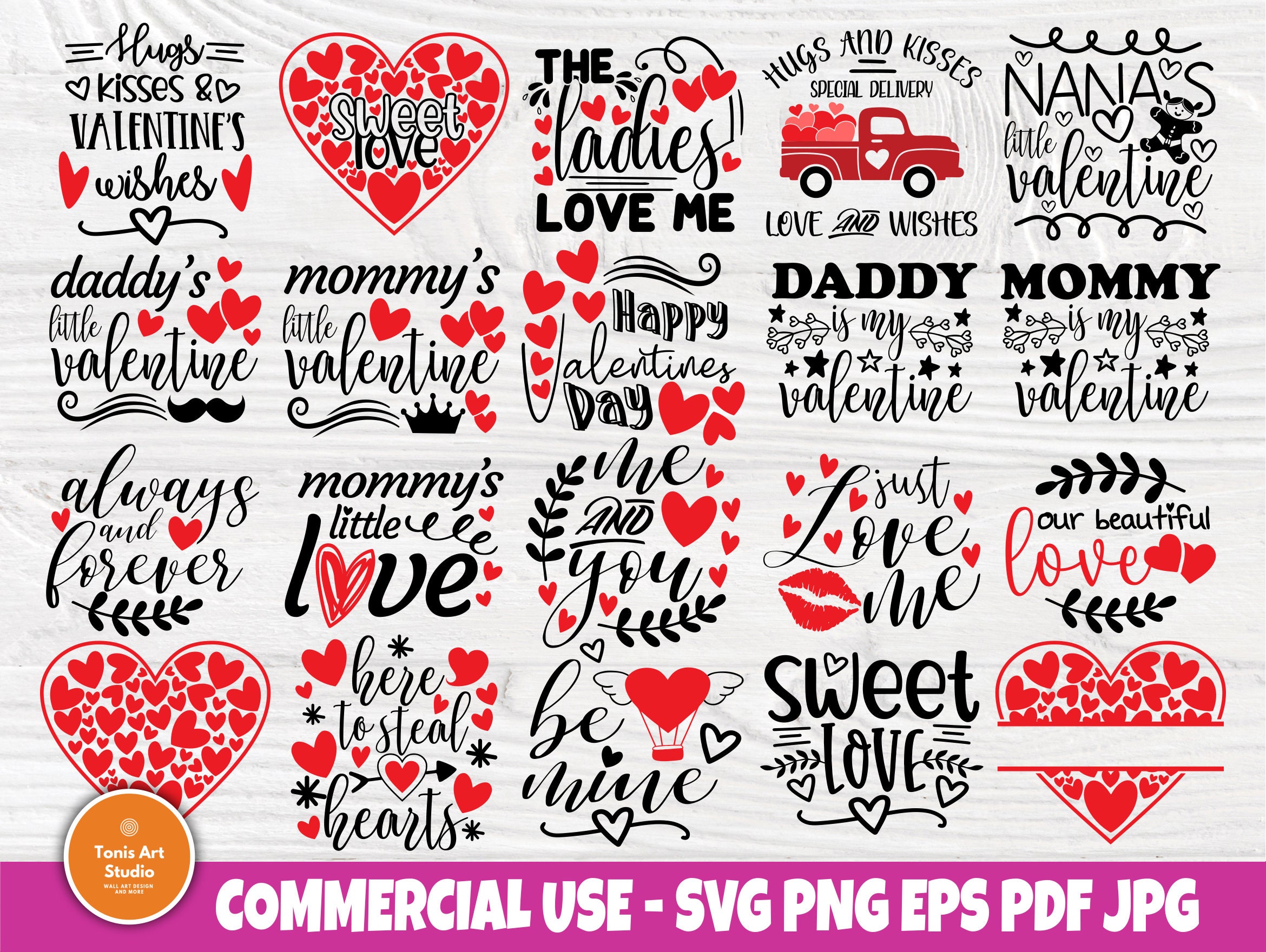 Download Valentines Bundle Svg Quotes Hearts Svg Love Svg