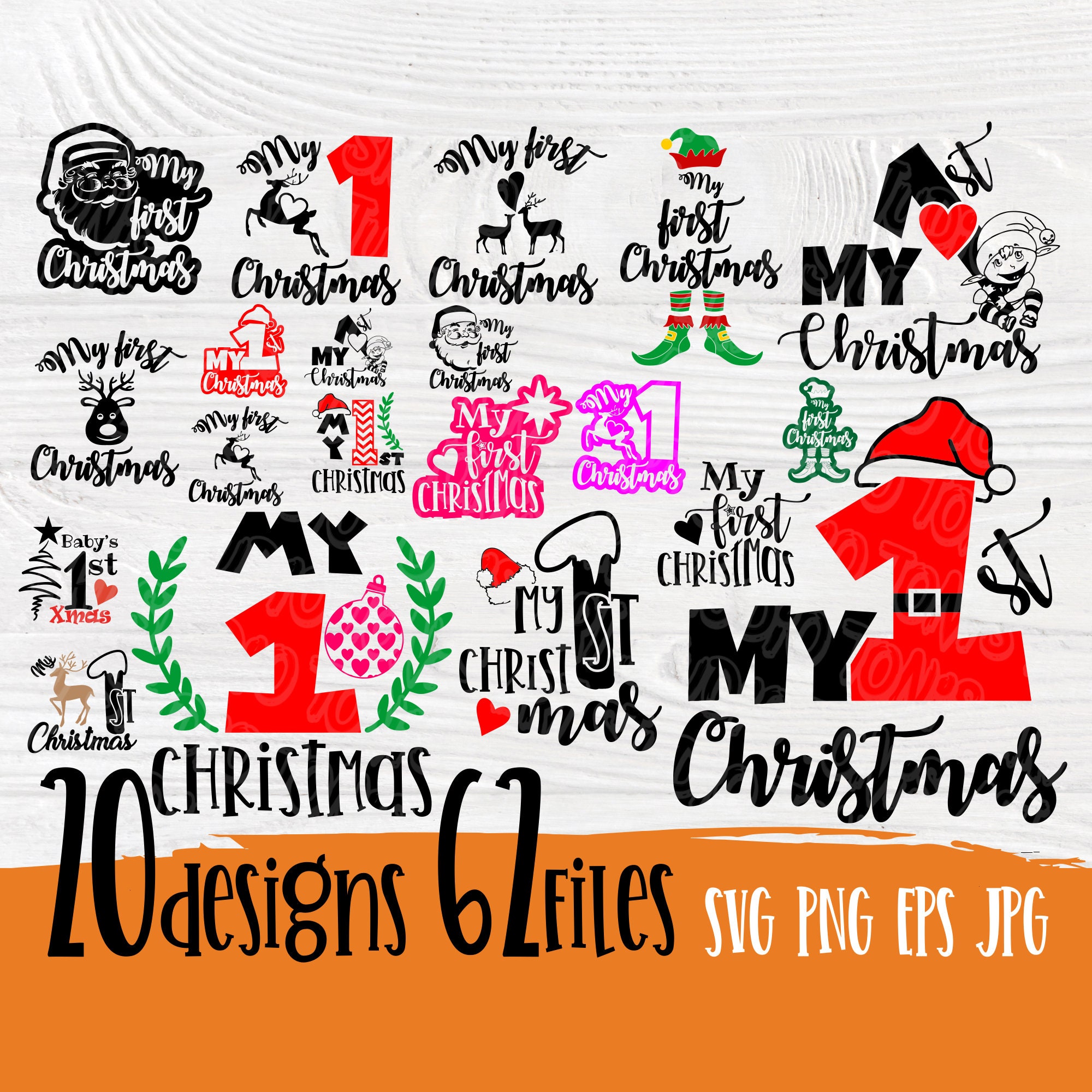 My first christmas SVG | Svg bundle | My 1st christmas | Christmas svg