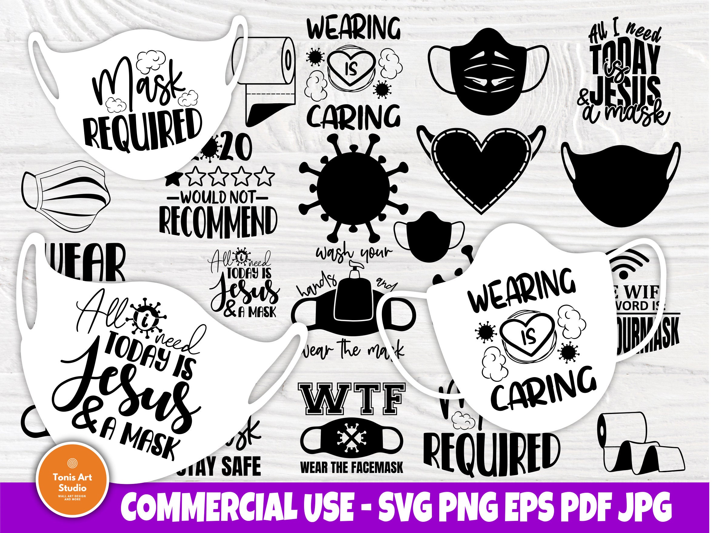 Download Face Mask Svg Bundle Quarantine Svg Toilet Paper