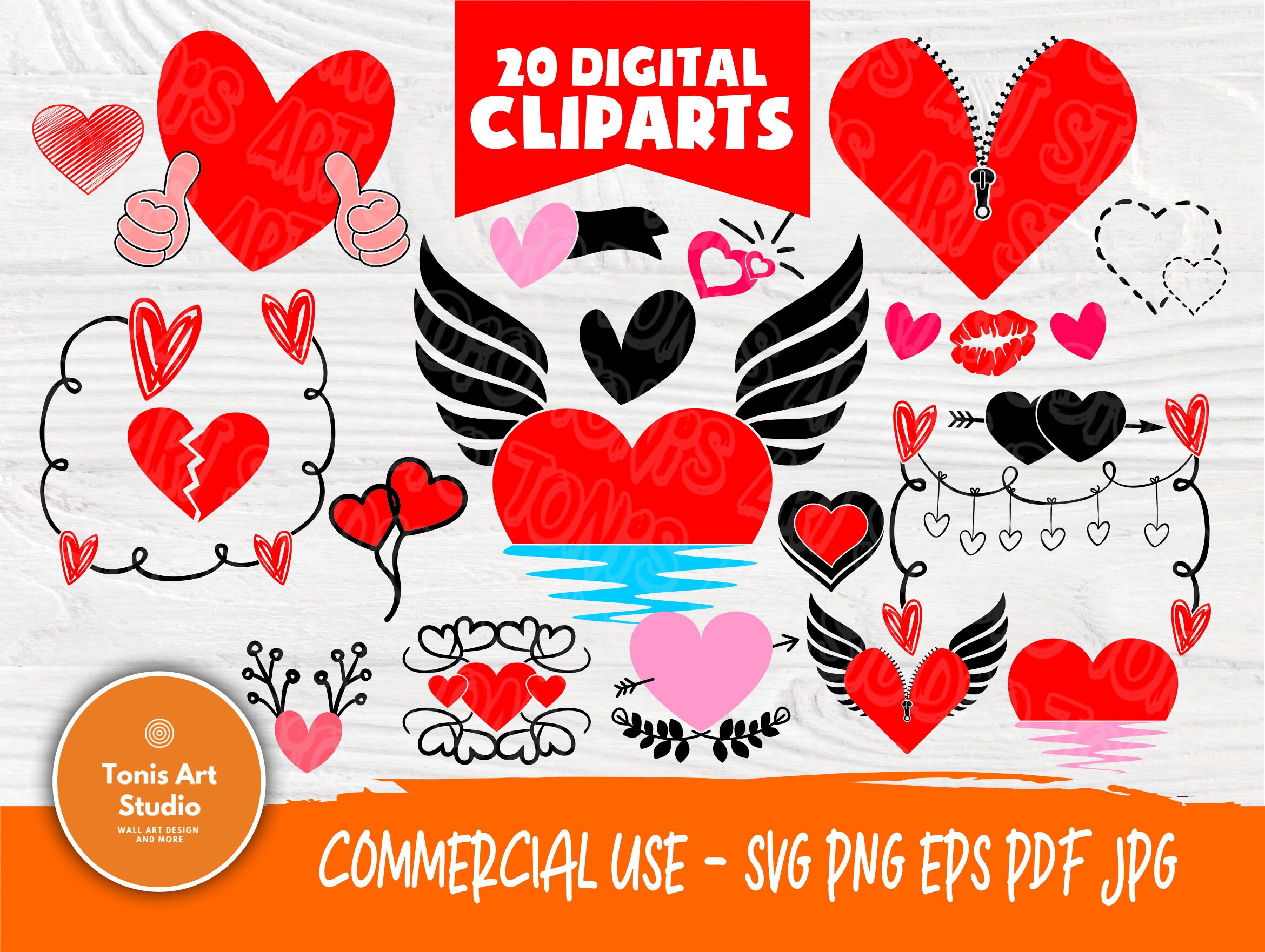 Download Heart SVG Bundle | Heart Svg | Heart Clipart | Valentines ...