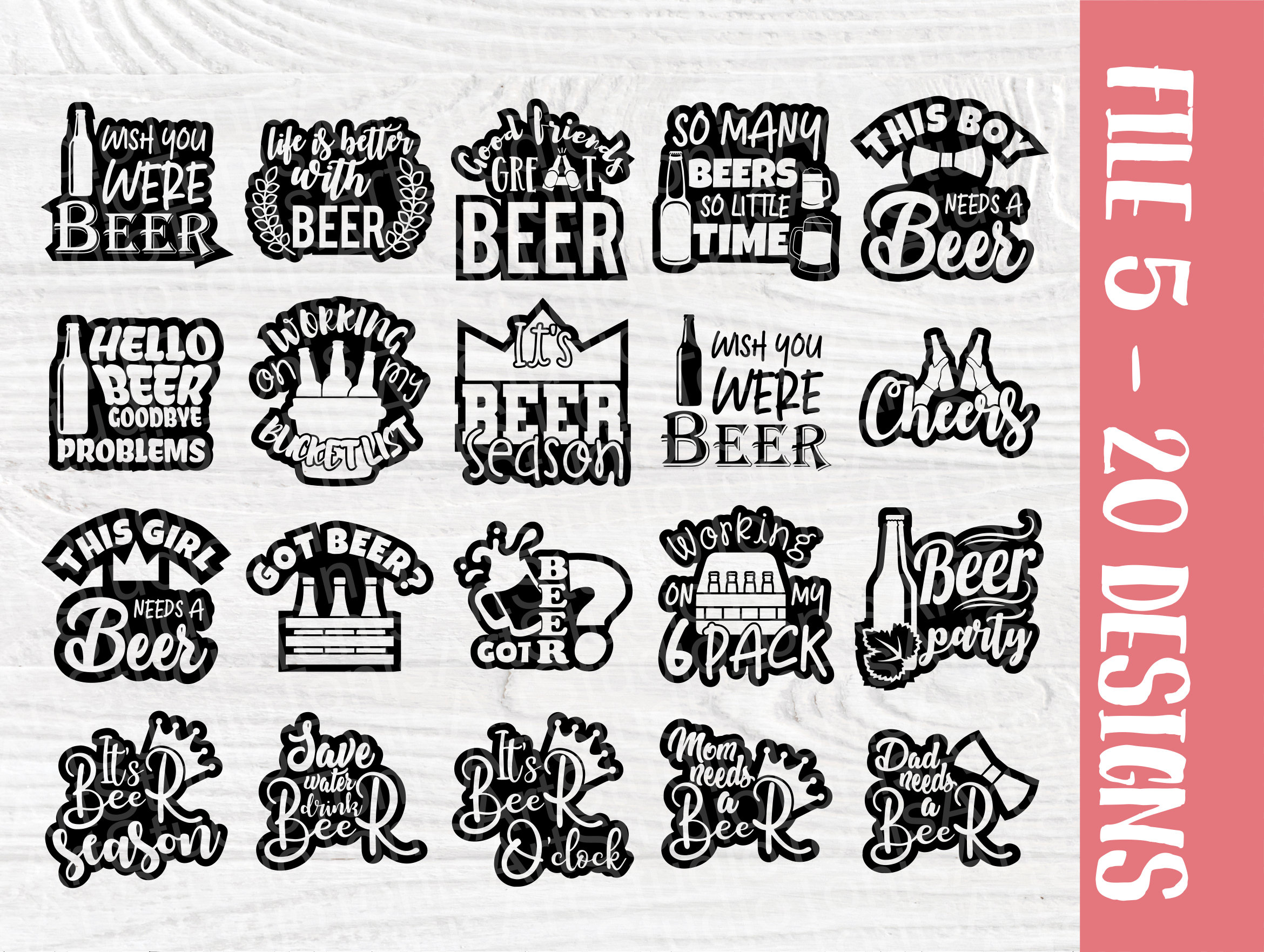 Download Beer SVG Bundle, Alcohol Svg, Beer Signs, Drinking
