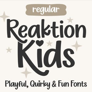 Funky School Kids Font Bundle • Cute Children Font • Playful Teacher ...