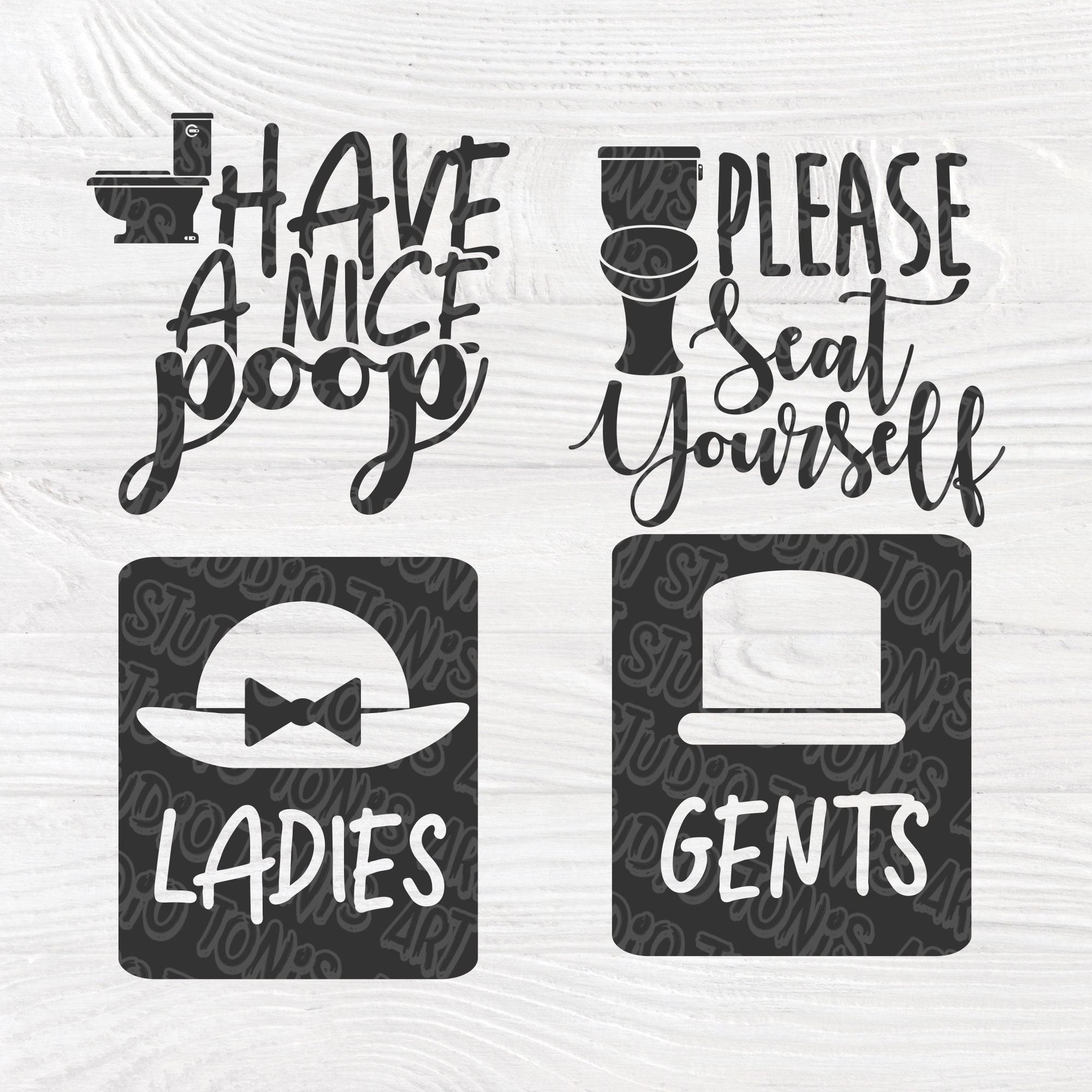 Download Bathroom Quotes SVG | Bathroom svg bundle | Restroom sign ...