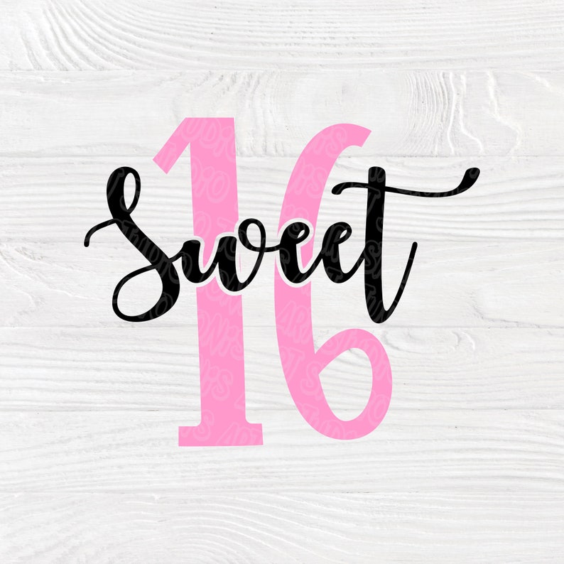 Download Sweet 16 SVG Sweet 16 bundle Sixteen birthday svg 16th | Etsy